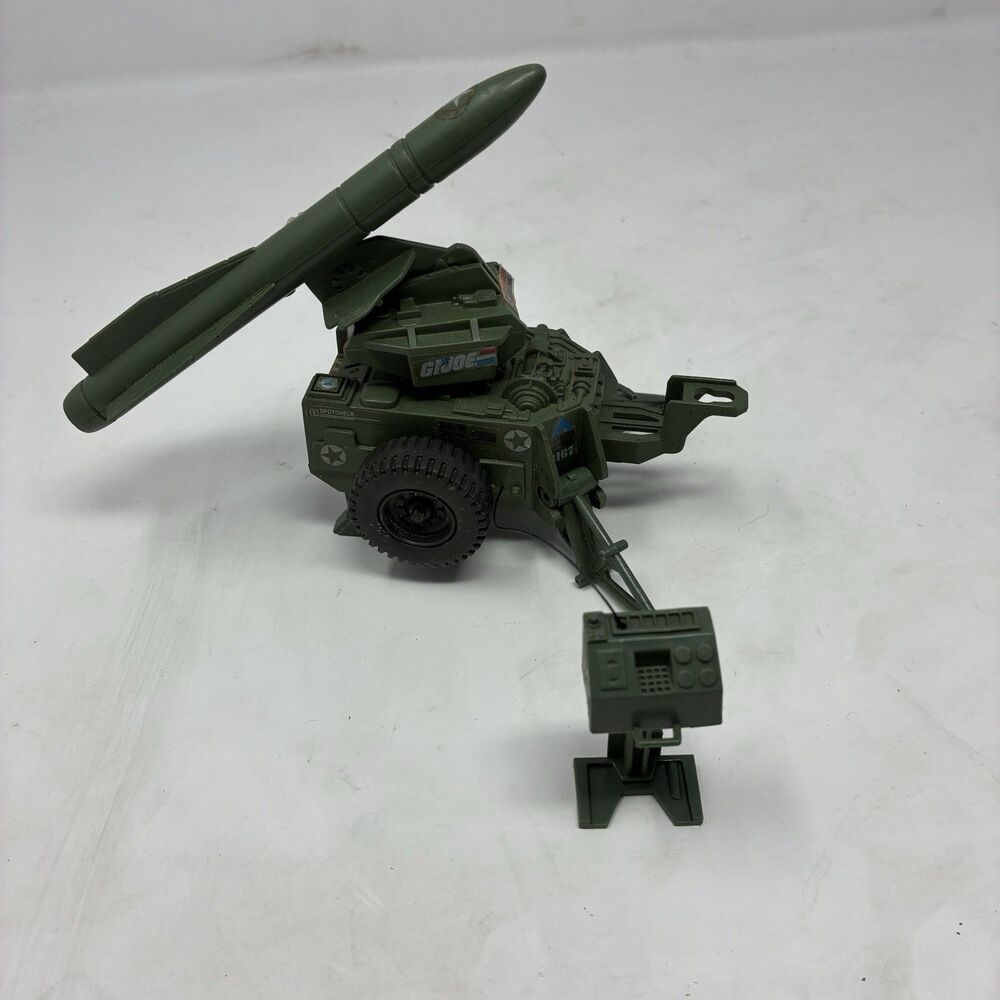 1982 HASBRO GI JOE MMS MOBILE MISSILE SYSTEM Semi Complete Stand Rocket Launcher